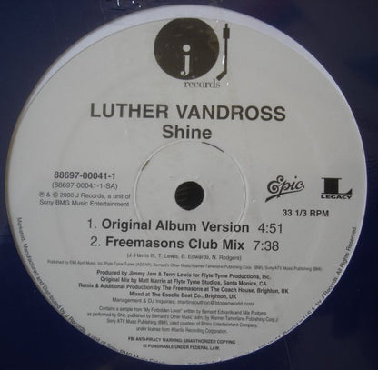 Luther Vandross : Shine (12")