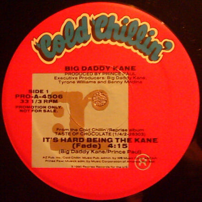 Big Daddy Kane : It's Hard Being The Kane (12", Promo)