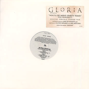 Gloria Estefan : You'll Be Mine (Party Time) - The Remixes (2x12", Promo)