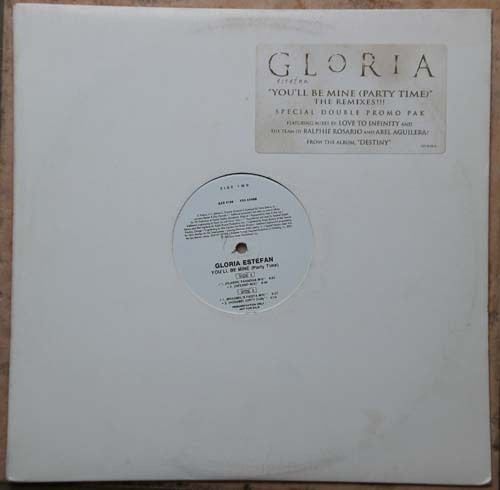Gloria Estefan : You'll Be Mine (Party Time) - The Remixes (2x12", Promo)