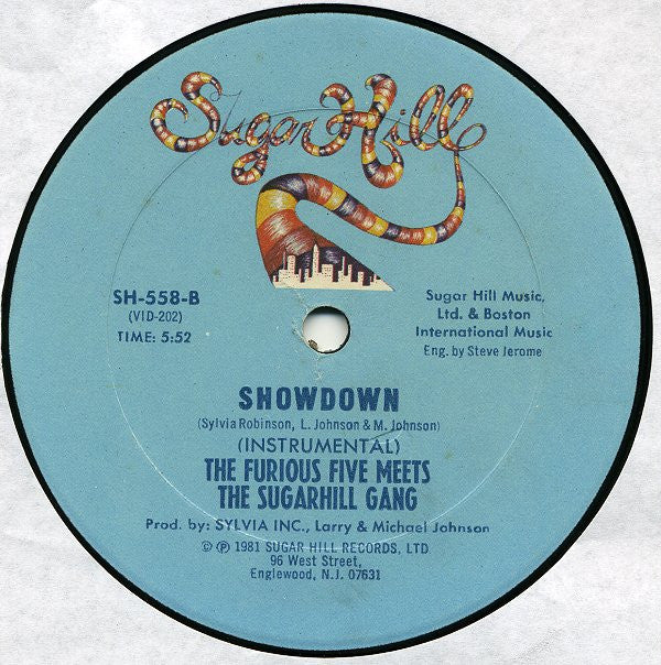 The Furious Five Meets The Sugarhill Gang* : Showdown (12")