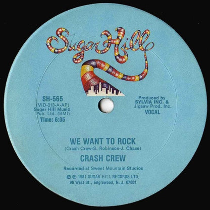 The Crash Crew : We Want To Rock (12")