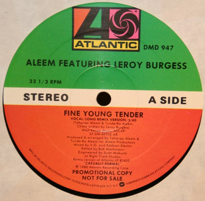 Aleem Featuring Leroy Burgess : Fine Young Tender (12", Promo)