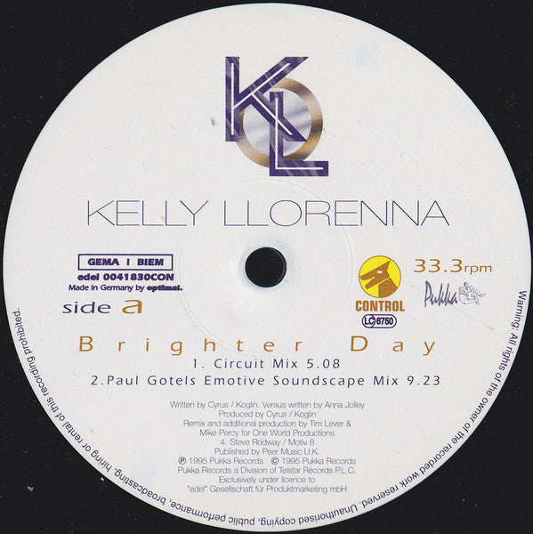 Kelly Llorenna : Brighter Day (12")