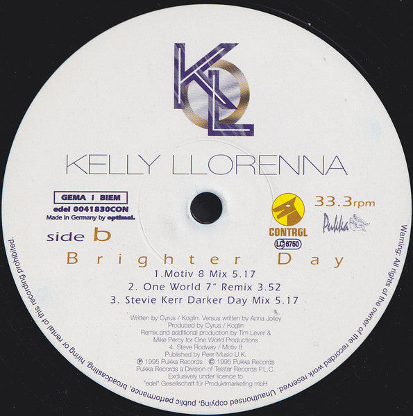 Kelly Llorenna : Brighter Day (12")