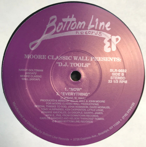 Moore Classic Wall : D.J. Tools (12", EP)
