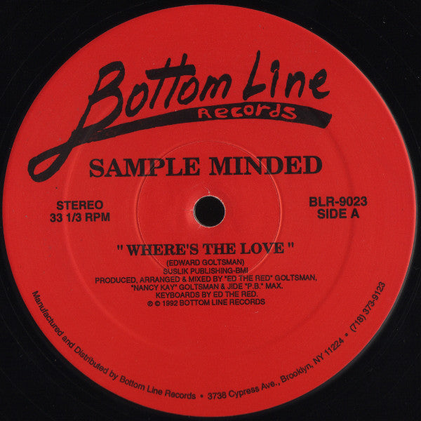 Sample Minded : Where's The Love (12")
