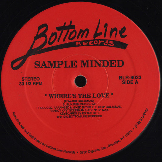 Sample Minded : Where's The Love (12")