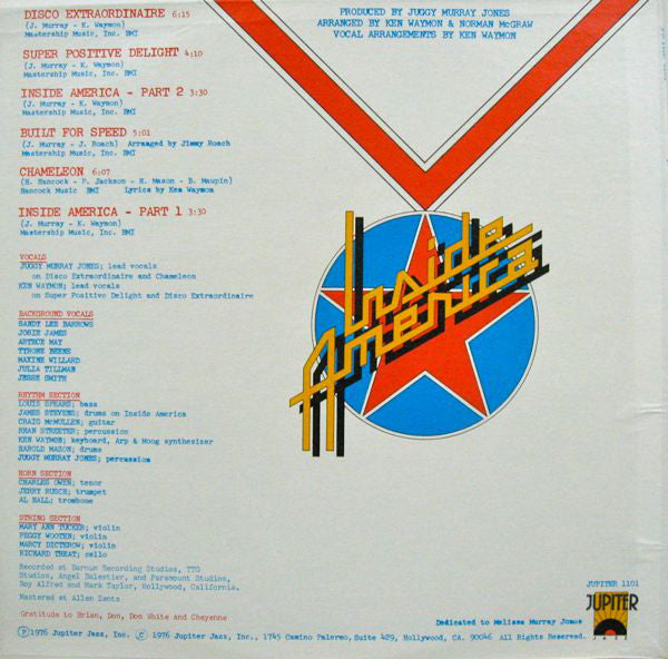 Juggy Murray Jones : Inside America (Disco) (LP, Album)