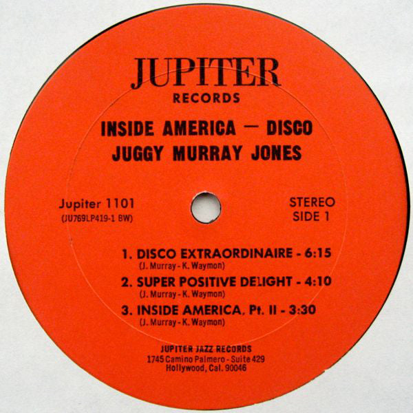 Juggy Murray Jones : Inside America (Disco) (LP, Album)