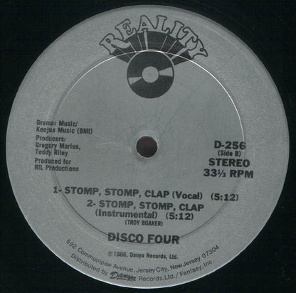Disco Four : Get Busy / Stomp, Stomp, Clap (12")