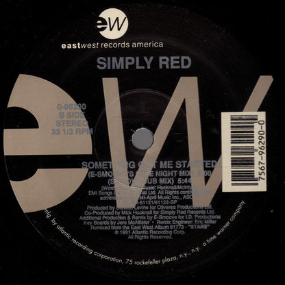 Simply Red : Something Got Me Started (The Steve Hurley Remixes) (12")