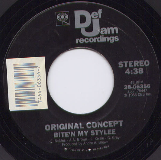 Original Concept : Bite'n My Stylee / Pump That Bass (7")