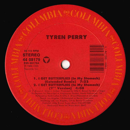 Tyren Perry : I Get Butterflies (In My Stomach) (12")