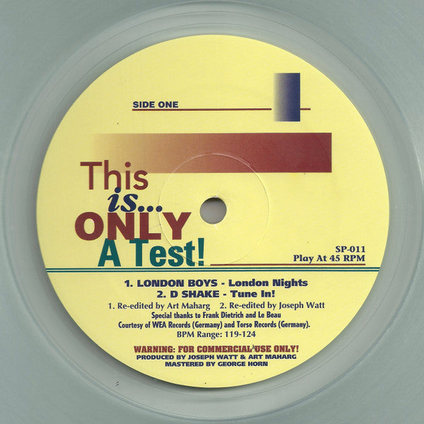 Various : This Is Only A Test! (2x12", Comp, Cle)