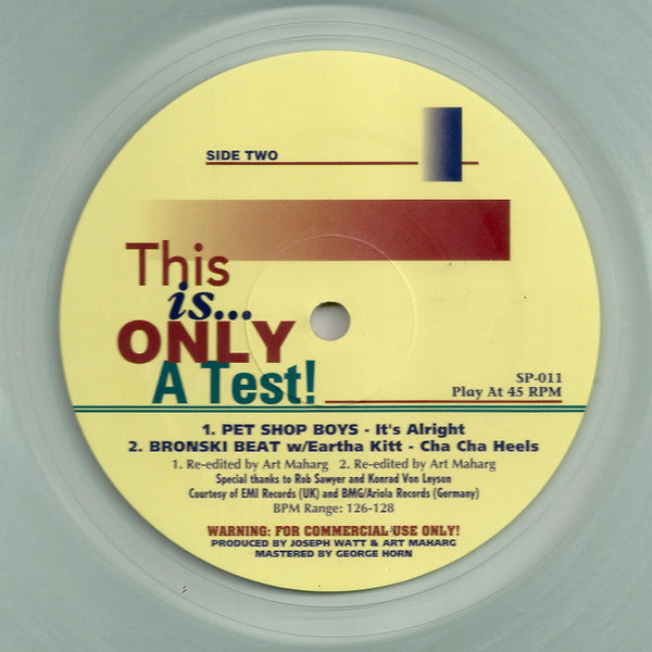 Various : This Is Only A Test! (2x12", Comp, Cle)