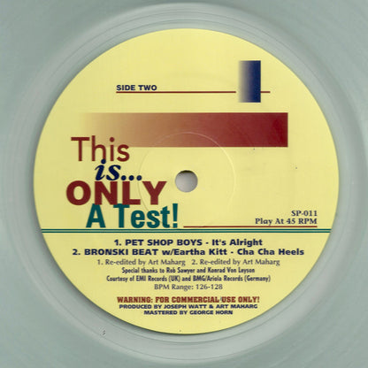 Various : This Is Only A Test! (2x12", Comp, Cle)