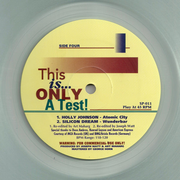 Various : This Is Only A Test! (2x12", Comp, Cle)