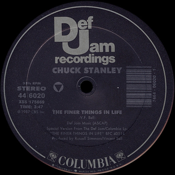Chuck Stanley : The Finer Things In Life (12", Single)