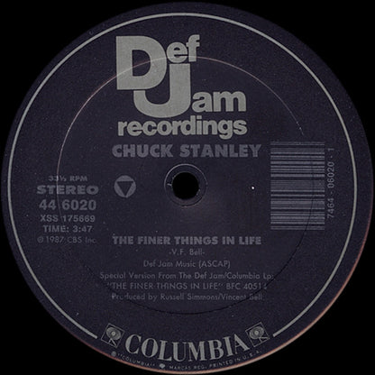 Chuck Stanley : The Finer Things In Life (12", Single)