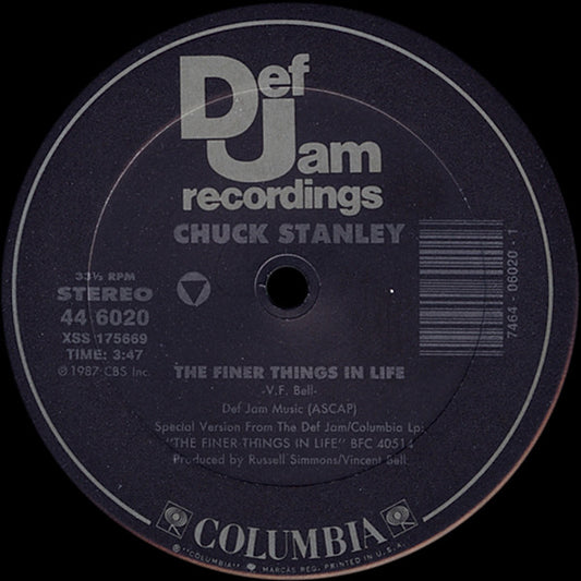 Chuck Stanley : The Finer Things In Life (12", Single)