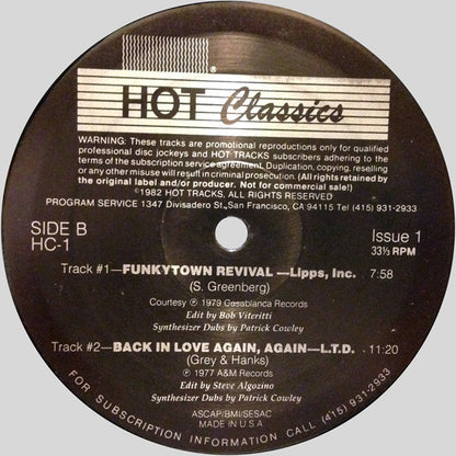 Various : Hot Classics, Issue 1 (12", EP, Comp, Promo)