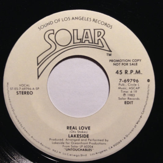 Lakeside : Real Love (7", Single, Promo, SP)