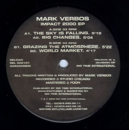 Mark Verbos : Impact 2000 EP (12", EP)