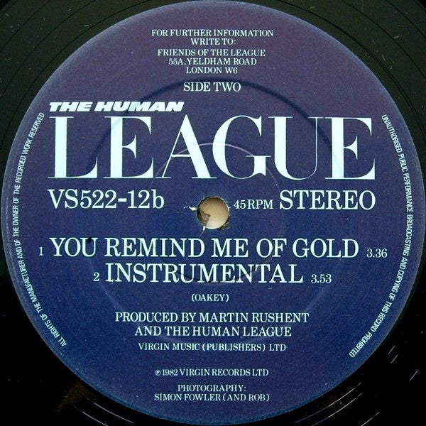 The Human League : Mirror Man (12", Single)