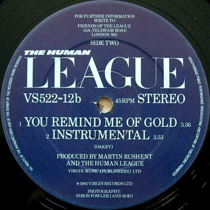 The Human League : Mirror Man (12", Single)