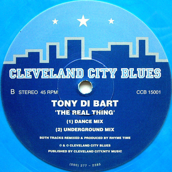 Tony Di Bart : The Real Thing (12", Blu)
