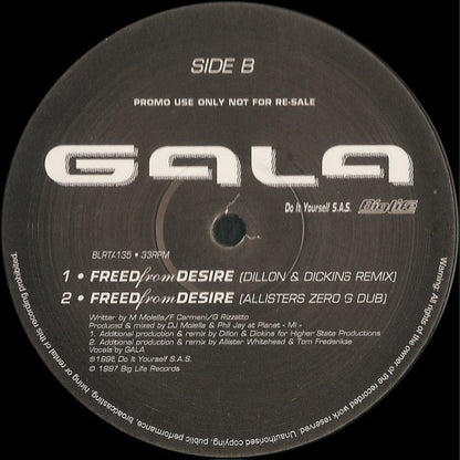 Gala : Freed From Desire (2x12", Promo)