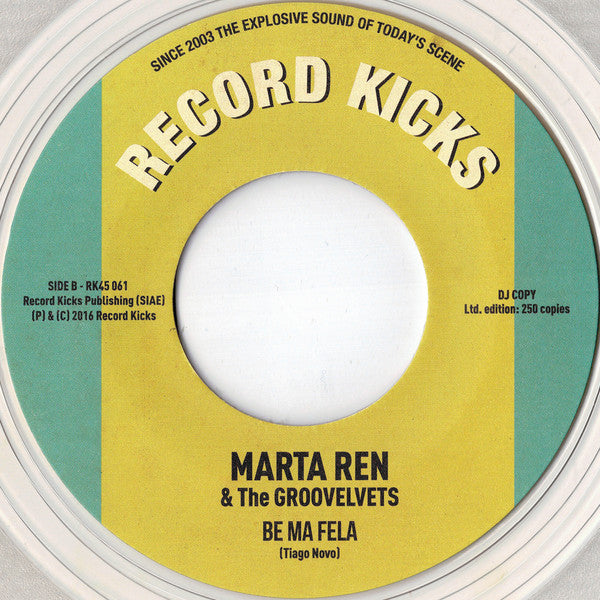 Marta Ren & The Groovelvets : I’m Not Your Regular Woman / Be Ma Fela (7", Ltd, RE, RP, Cle)
