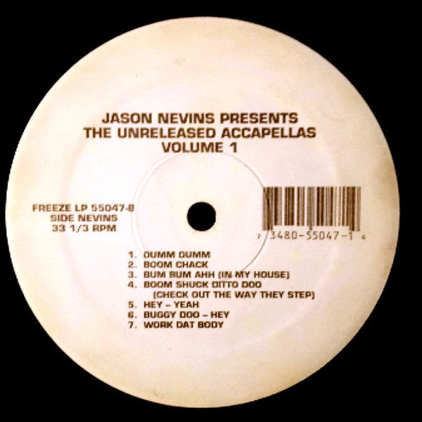 Trey Max / Jason Nevins : The Unreleased Lockapellas Volume 1 / The Unreleased Accapellas Volume 1 (LP)