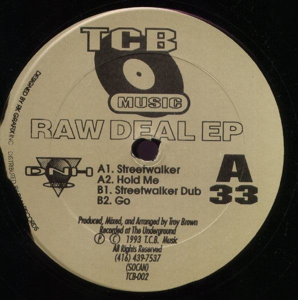 Troy Brown : Raw Deal EP (12", EP)