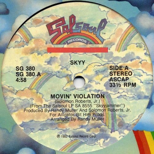 Skyy : Movin' Violation (12", Single)