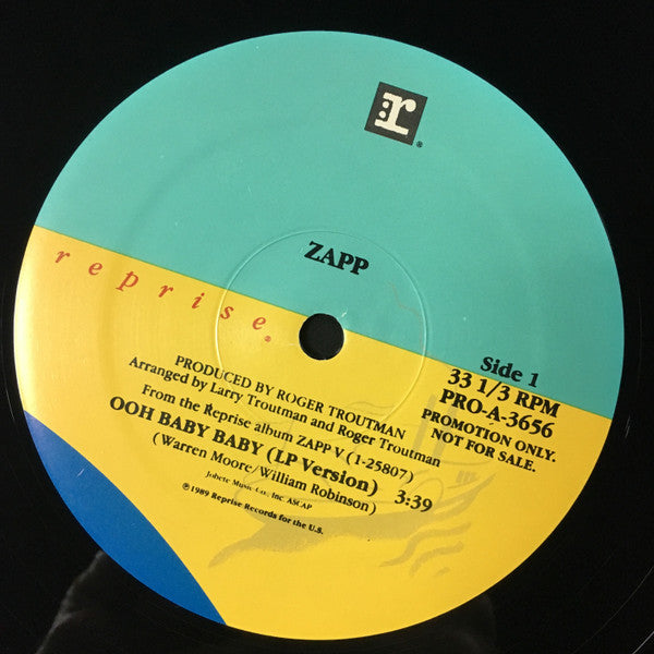 Zapp : Ooh Baby Baby (12", Promo)