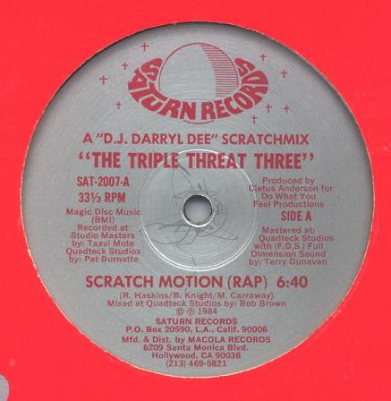 The Triple Threat Three : Scratch Motion (12")