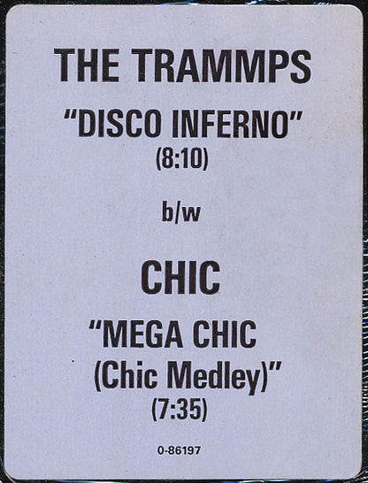 The Trammps / Chic : Disco Inferno / Mega Chic (Chic Medley) (12", P/Mixed)