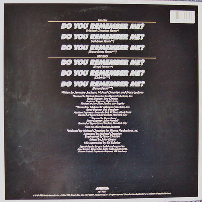 Jermaine Jackson : Do You Remember Me? (12")