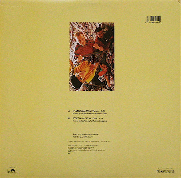 Level 42 : World Machine (The Shep Pettibone Remix) (12", Single, HRM)