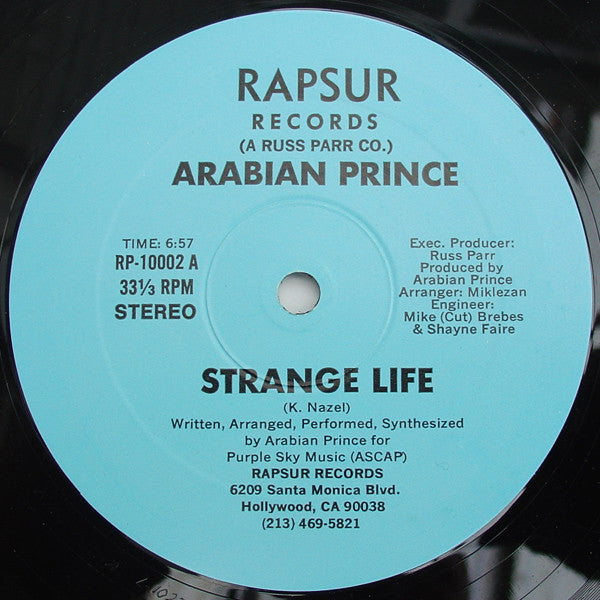 The Arabian Prince : Strange Life (12")