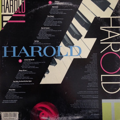 Harold Faltermeyer : Harold F (LP, Album, Pin)
