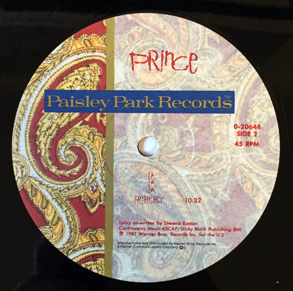 Prince : Sign "O" The Times (12", Maxi, Red)