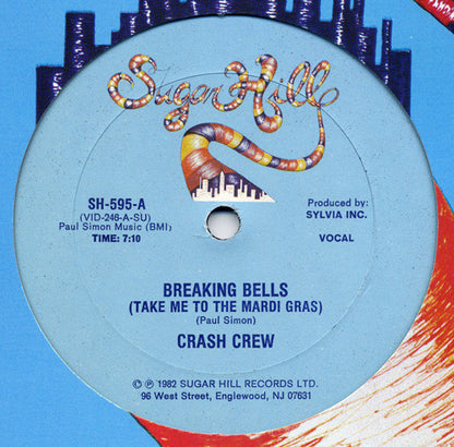 The Crash Crew : Breaking Bells (Take Me To The Mardi Gras) (12")