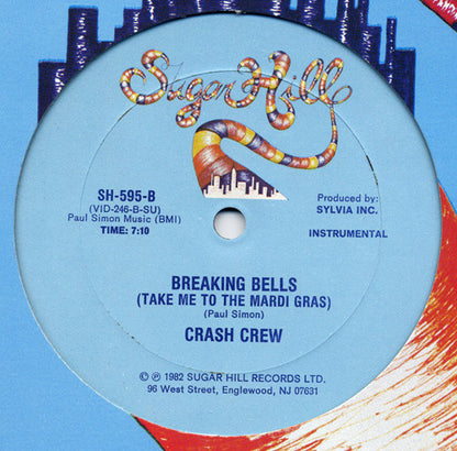 The Crash Crew : Breaking Bells (Take Me To The Mardi Gras) (12")