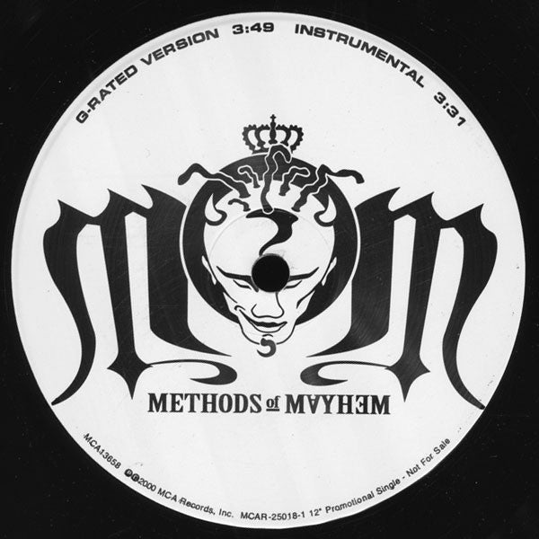 Methods Of Mayhem (2) : Proposition Fuck You (12", Single, Promo)