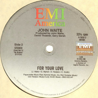 John Waite : Missing You (12", Single)