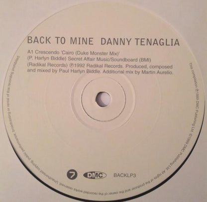 Danny Tenaglia : Back To Mine (3xLP, Comp)