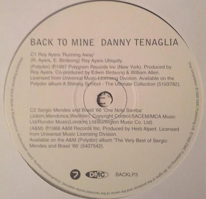 Danny Tenaglia : Back To Mine (3xLP, Comp)